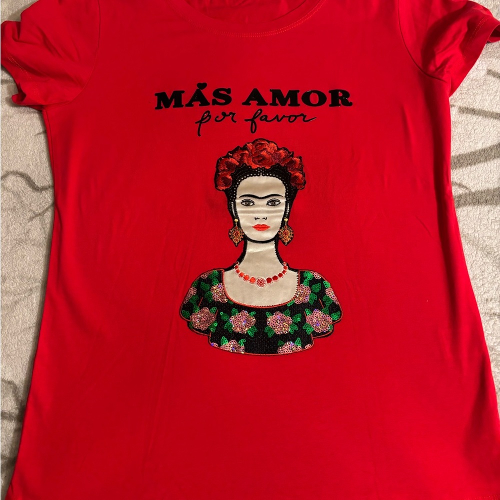 Others Follow Red Graphic Short Sleeve Tee